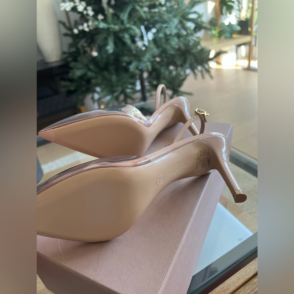 Gianvito Rossi Ribbon D'Orsay 85 Vinyl & Paten - Picture 5 of 5